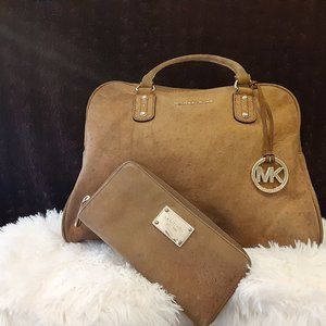 Michael Kors Ostrich Shoulder bag & wallet